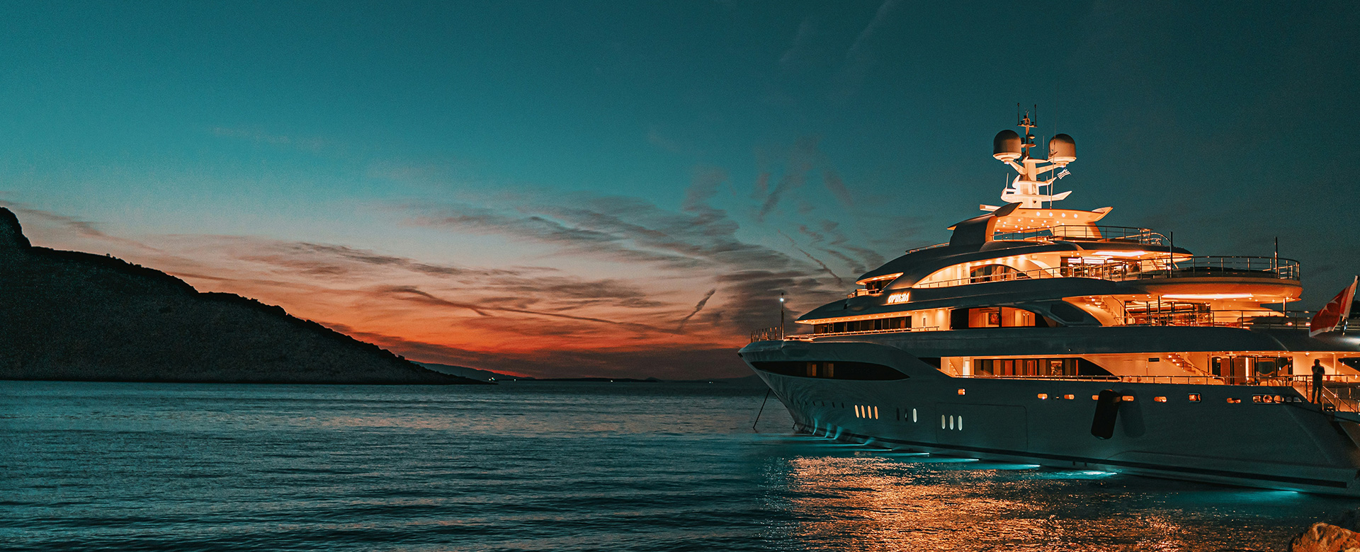 Luxury Yacht Sailing in the Mediterranean